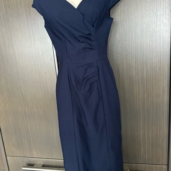 muxxn women's retro 1950s style sleeveless slim business pencil dress Muxxn Dresses | Muxxn Women's Retro 1950s Style Sleeveless Slim Business Pencil Dress | Color: Blue | Size: S